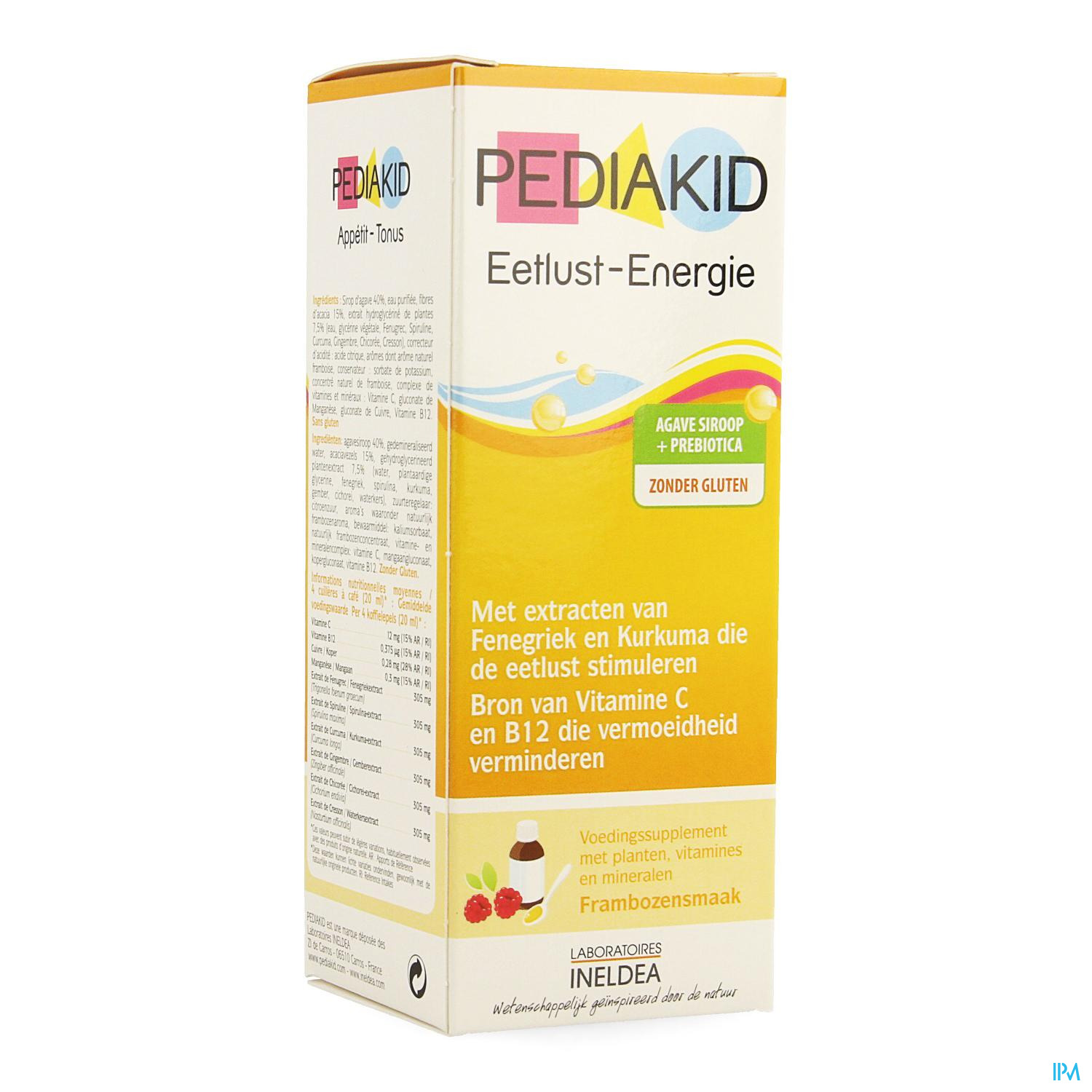 Pediakid Appétit-Tonus 125 ml, Plantes&Vitamines