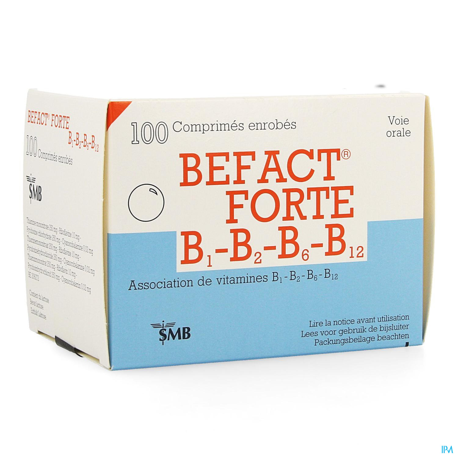 Martelaar werkgelegenheid George Hanbury BEFACT FORTE B1 B2 B6 B12 100 DRG – Pharmacie Online