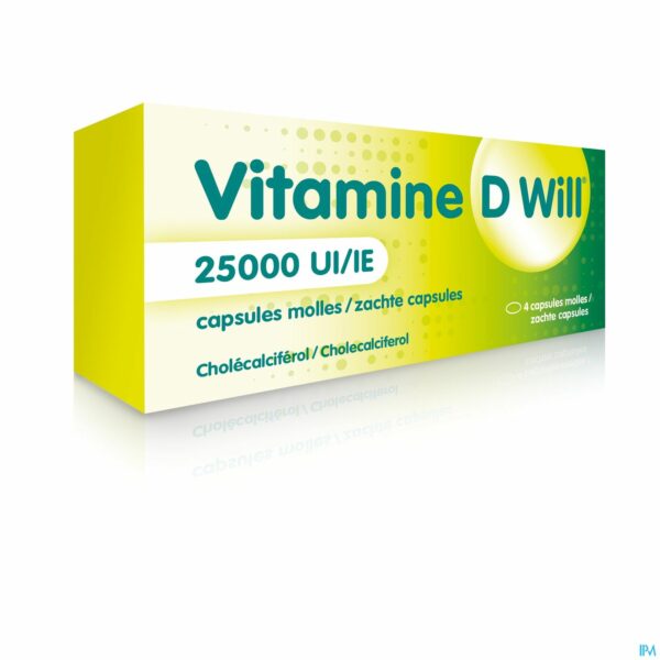 VITAMINE D-WILL 25000 UI 4 CAPS